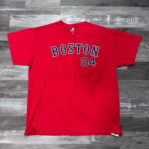Size Large - Boston Red Sox 2006 T Shirt David Ortiz Red Mens Cotton Tee MLB - Picture 1 of 3
